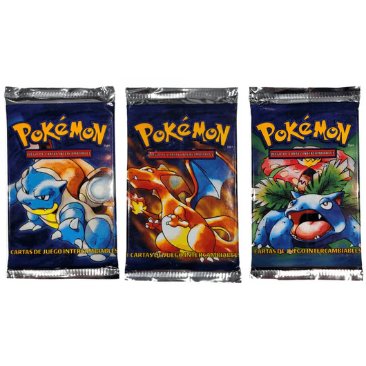 Art set Sobres Pokémon Base Set Unlimited 1999 - Español